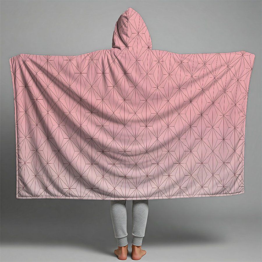 Nezuko hooded blanket